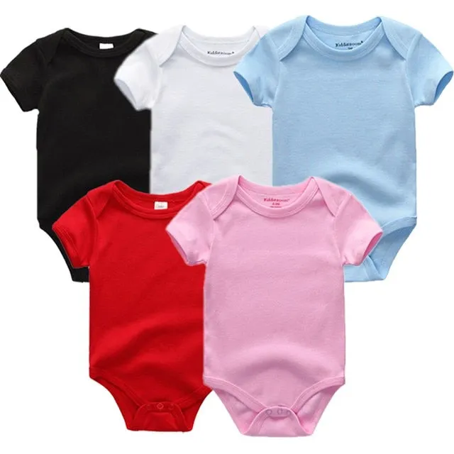 3/5pcs Baby Bodysuit 0-12M
