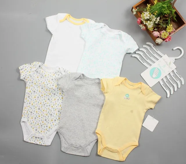 3/5pcs Baby Bodysuit 0-12M