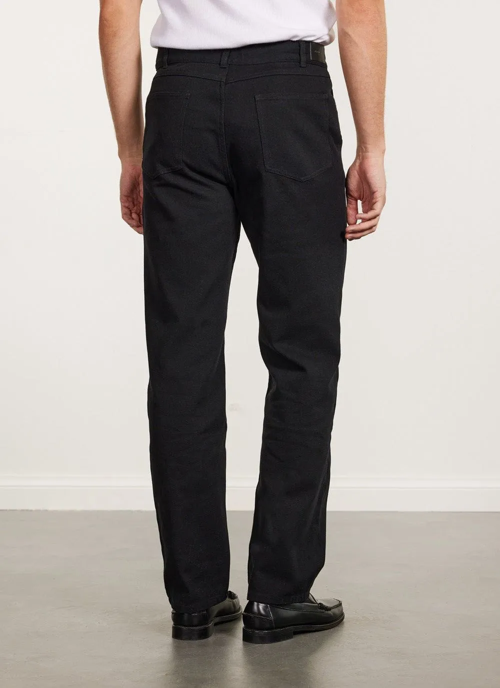 5 Pocket Twill Trousers | Black