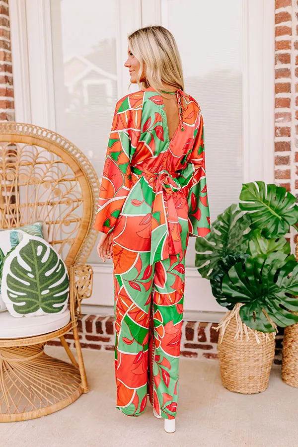 Antigua Bound Satin Jumpsuit