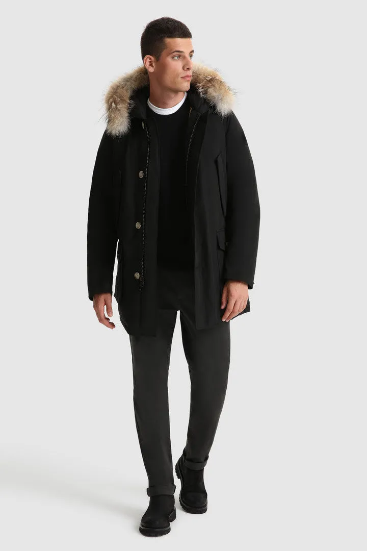 Arctic Detachable Fur Parka - Black
