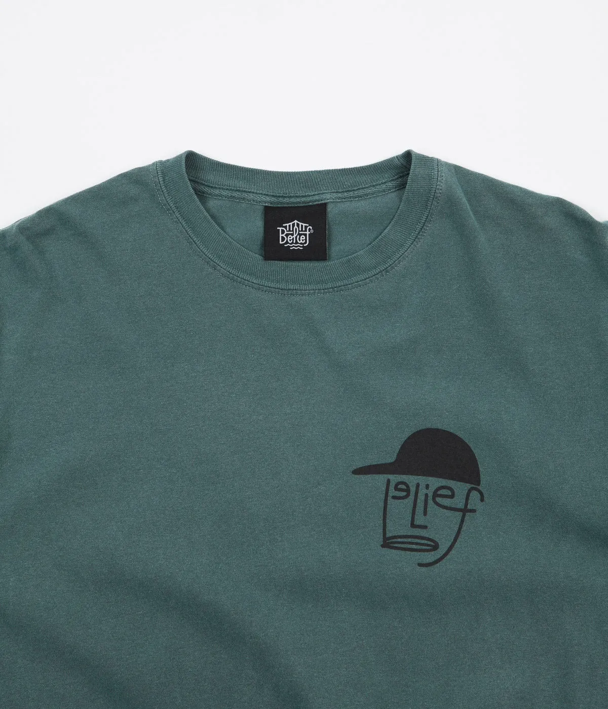 Belief Typeface Long Sleeve T-Shirt - Spruce