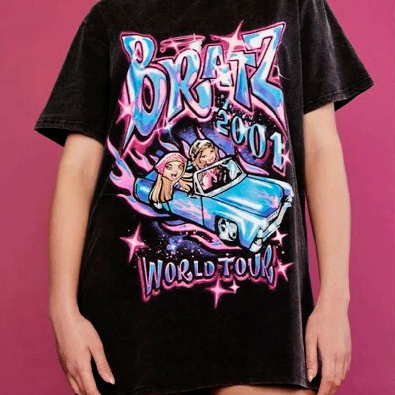 benpaolv Y2K Aesthetic T-Shirt Bratz World Tour
