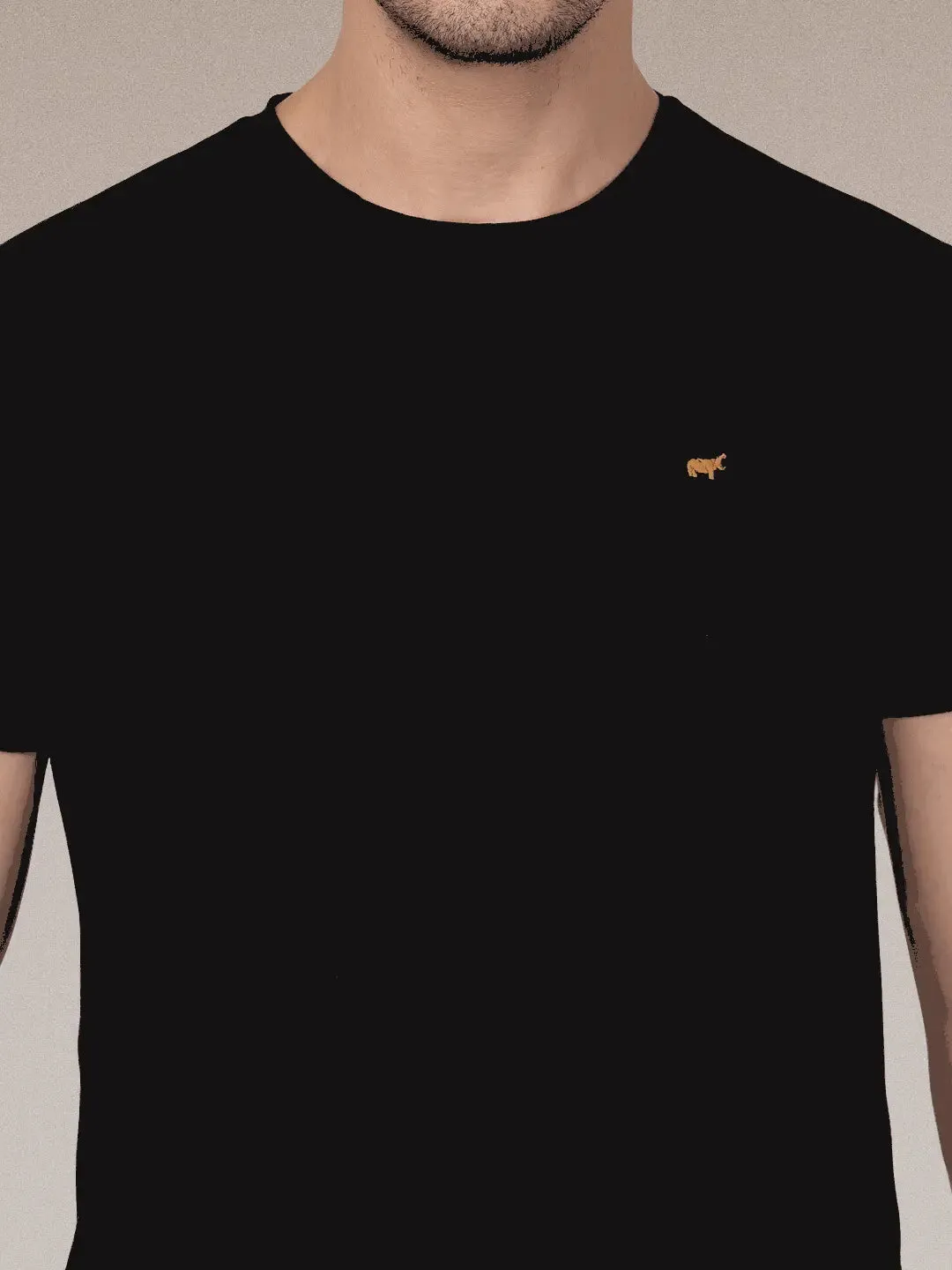 Black Round Neck T-shirt
