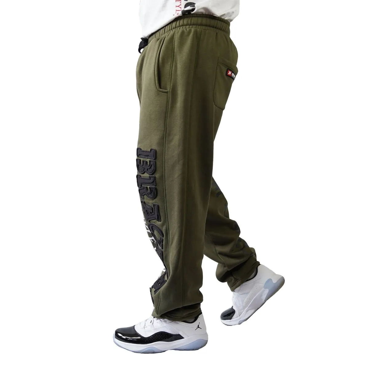 Brachial Tracksuit Trousers Gym - Military Green/Black