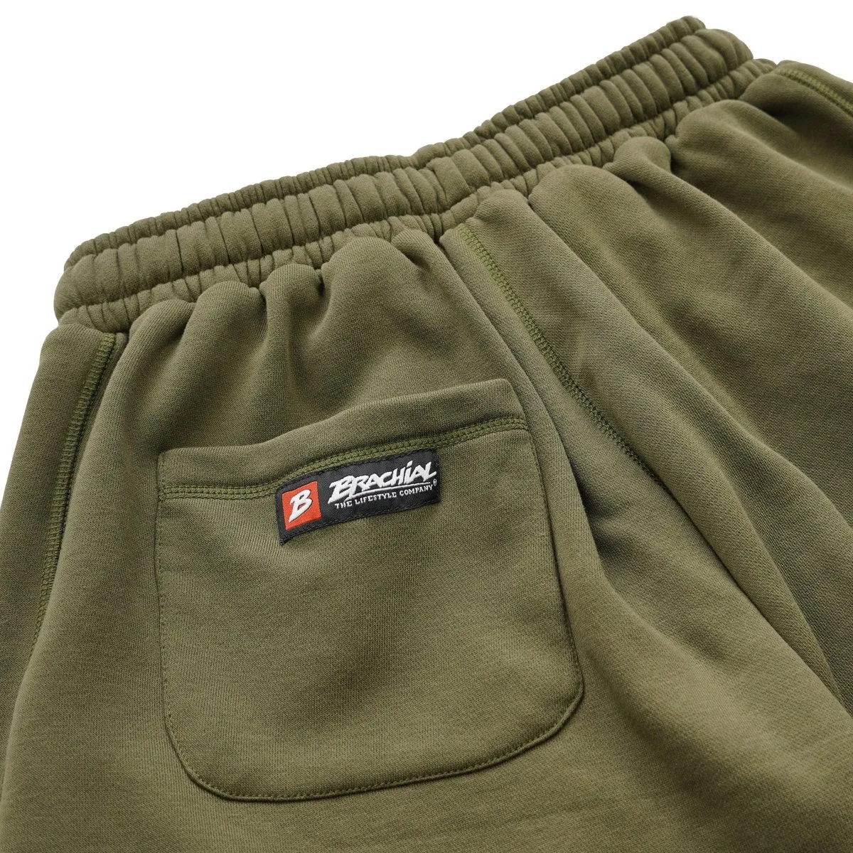 Brachial Tracksuit Trousers Gym - Military Green/Black