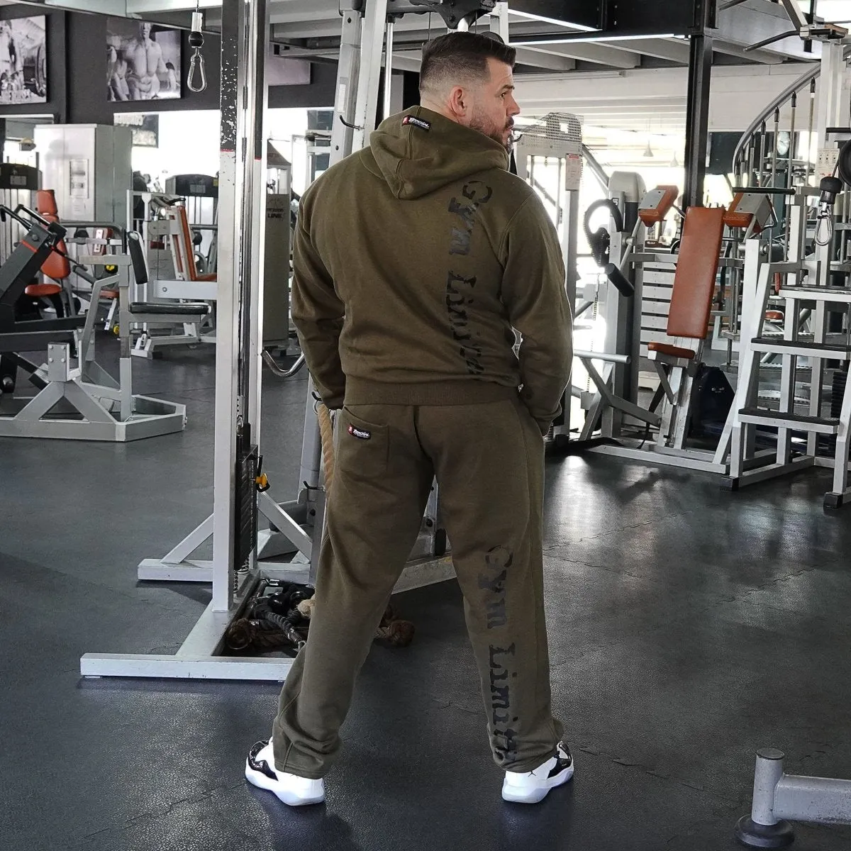 Brachial Tracksuit Trousers Gym - Military Green/Black