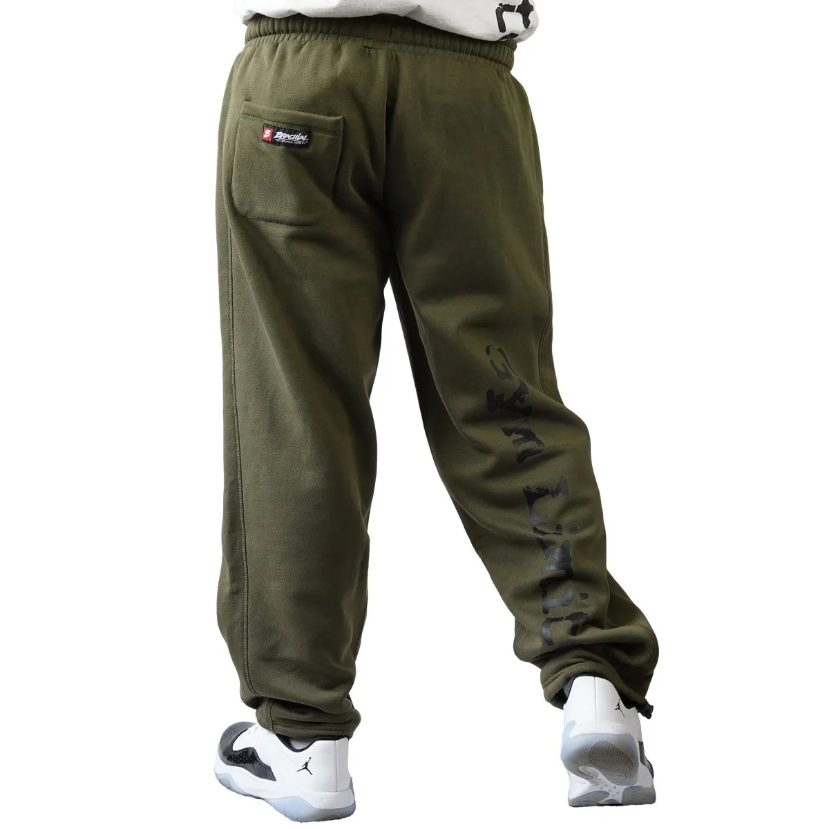 Brachial Tracksuit Trousers Gym - Military Green/Black