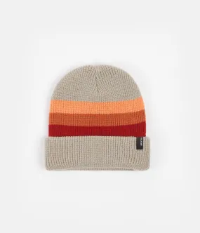 Brixton Heist Stripe Beanie - Gravel