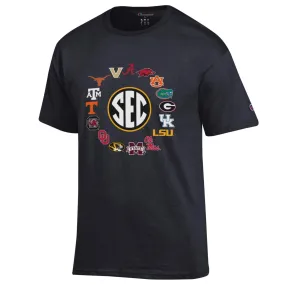 Champion SEC teams short sleeve t-shirt - black
