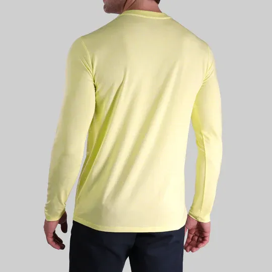 Chandail à manches longues Luxury Heathered Light Yellow