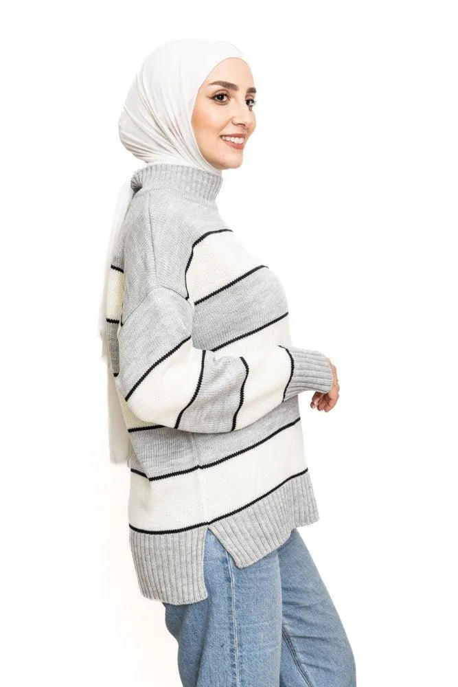 Cloud W-Striped Pullover
