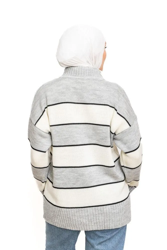 Cloud W-Striped Pullover