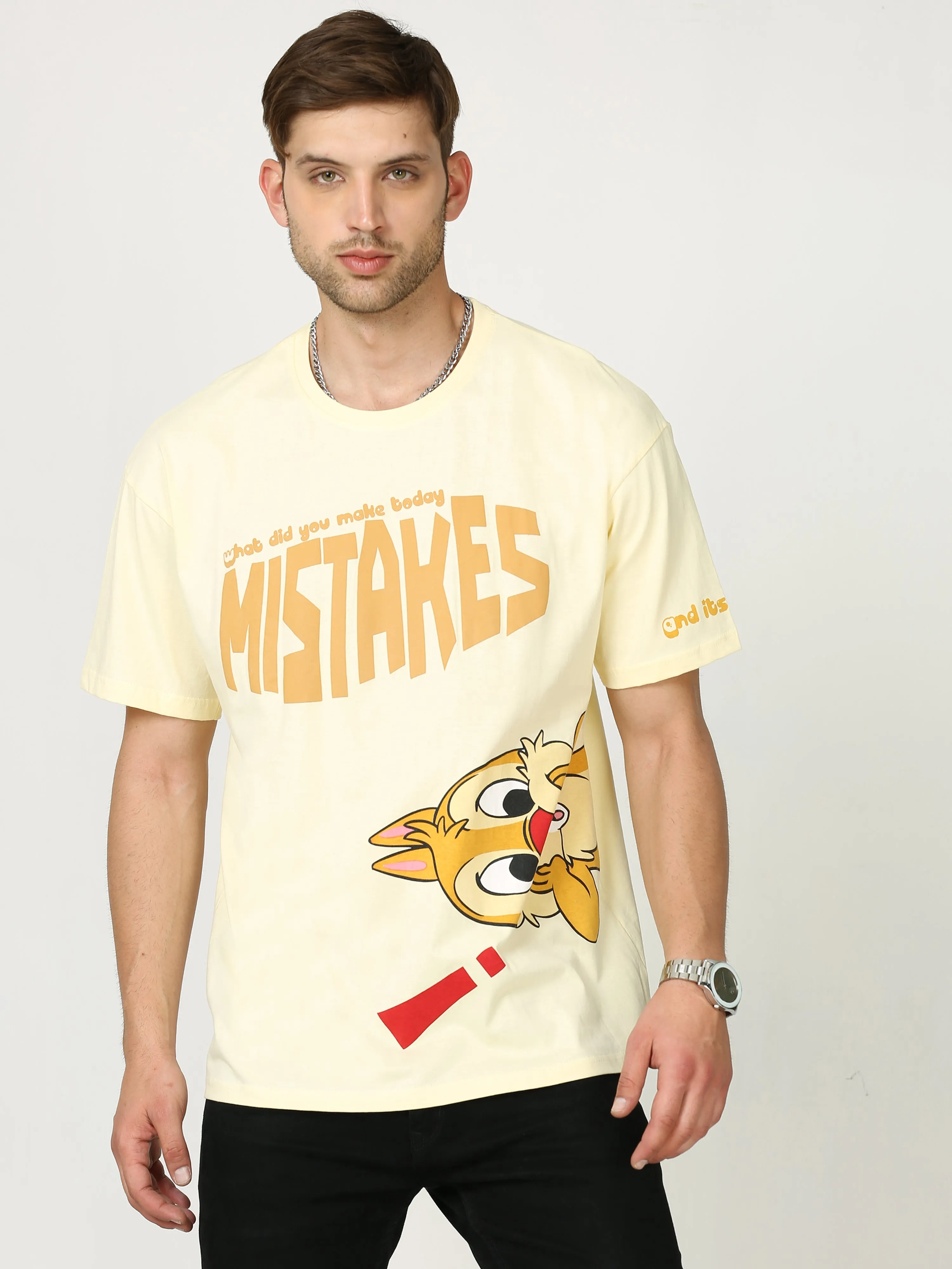 Cream What did you make today Oversized Tshirt