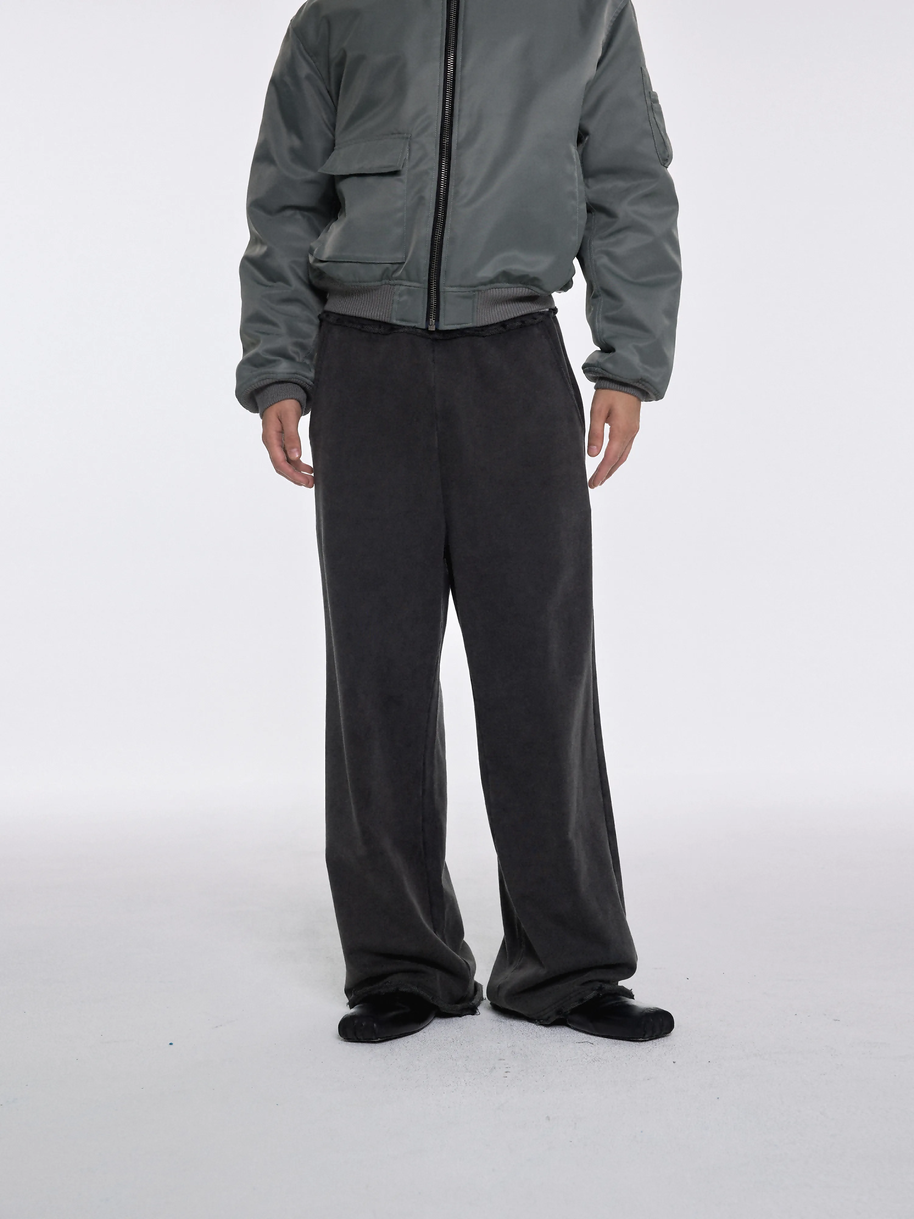 Distressed Drawstring Sweatpants