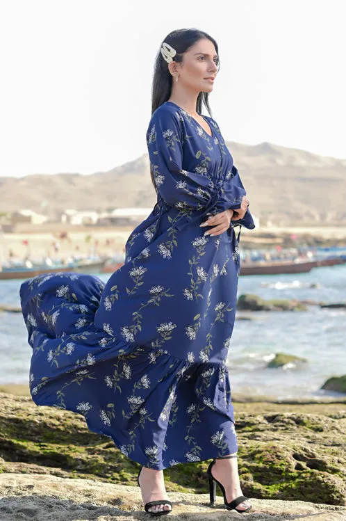 Ellena - Floral Print Georgette Dress