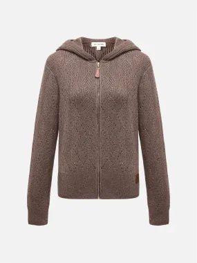 EP YAYING Sheep Wool Knitted Cardigan