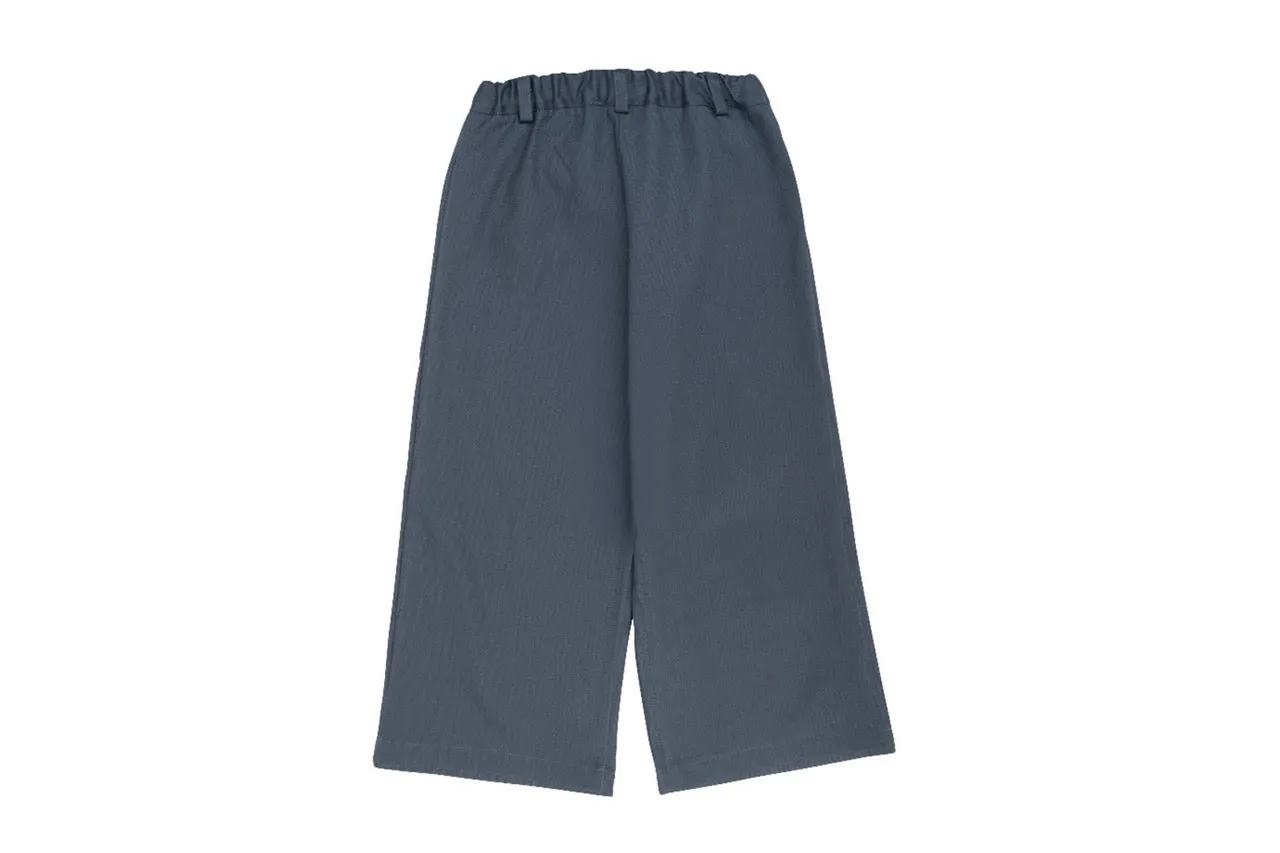 Girl Palazzo Wide Trousers - Blue