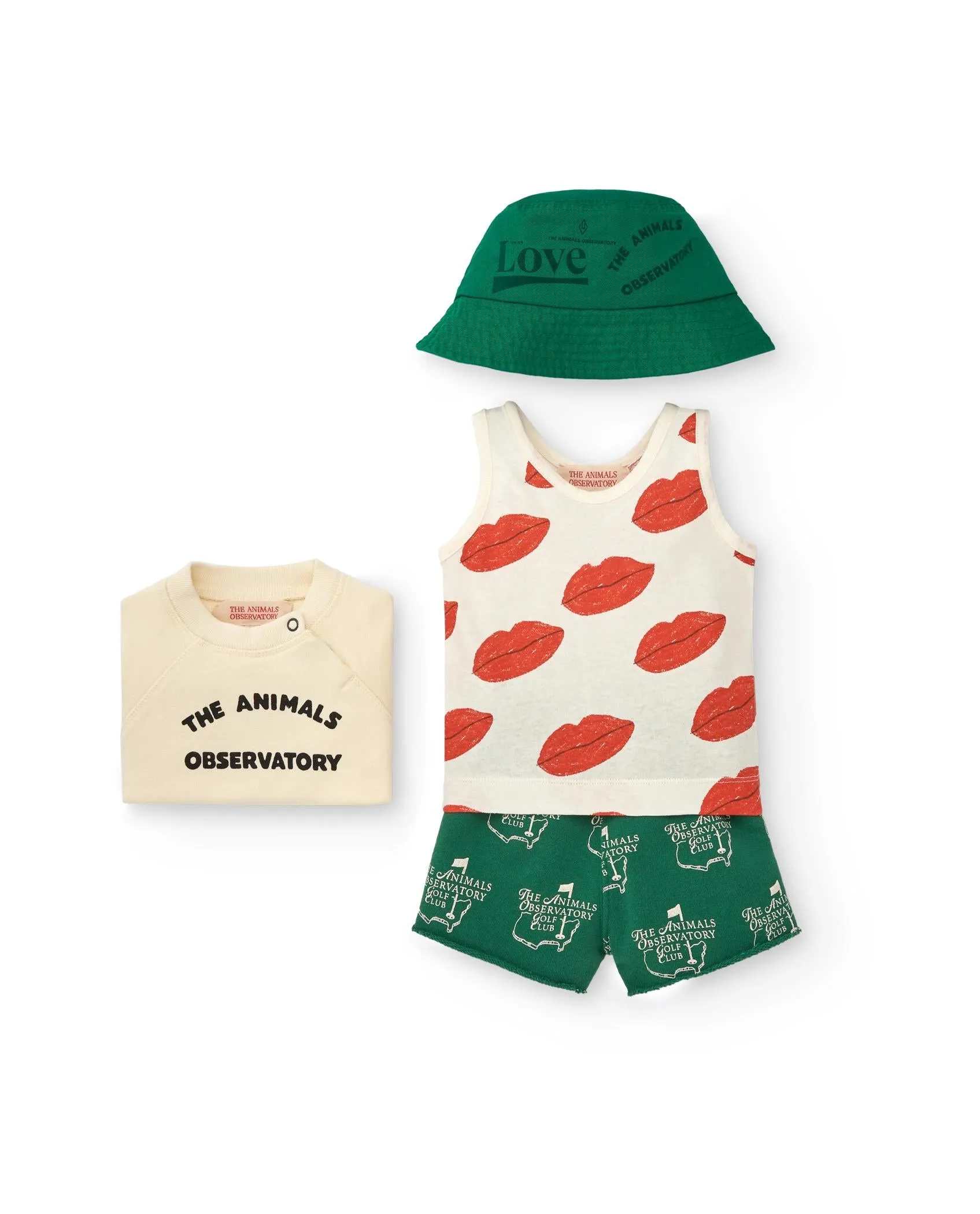 Green Cool Turtledove Short Sweatpants