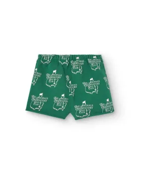 Green Cool Turtledove Short Sweatpants
