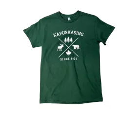 KAPUSKASING ADULT CROSSED ICON  - FOREST GREEN