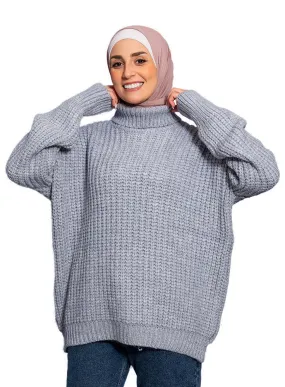 Light Blue Puffy Pullover One Size