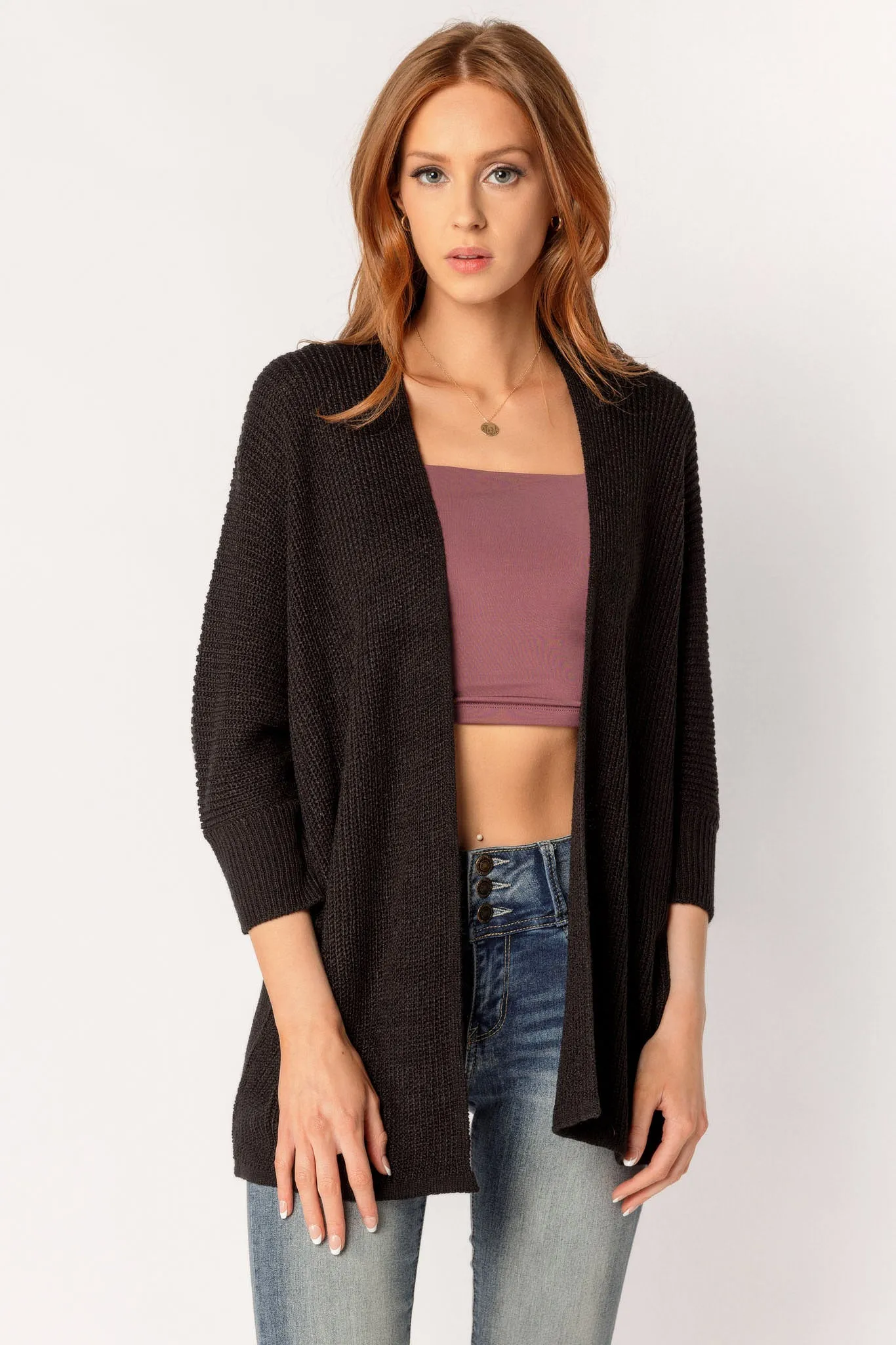 Lightweight Dolman Sleeve Cardigan