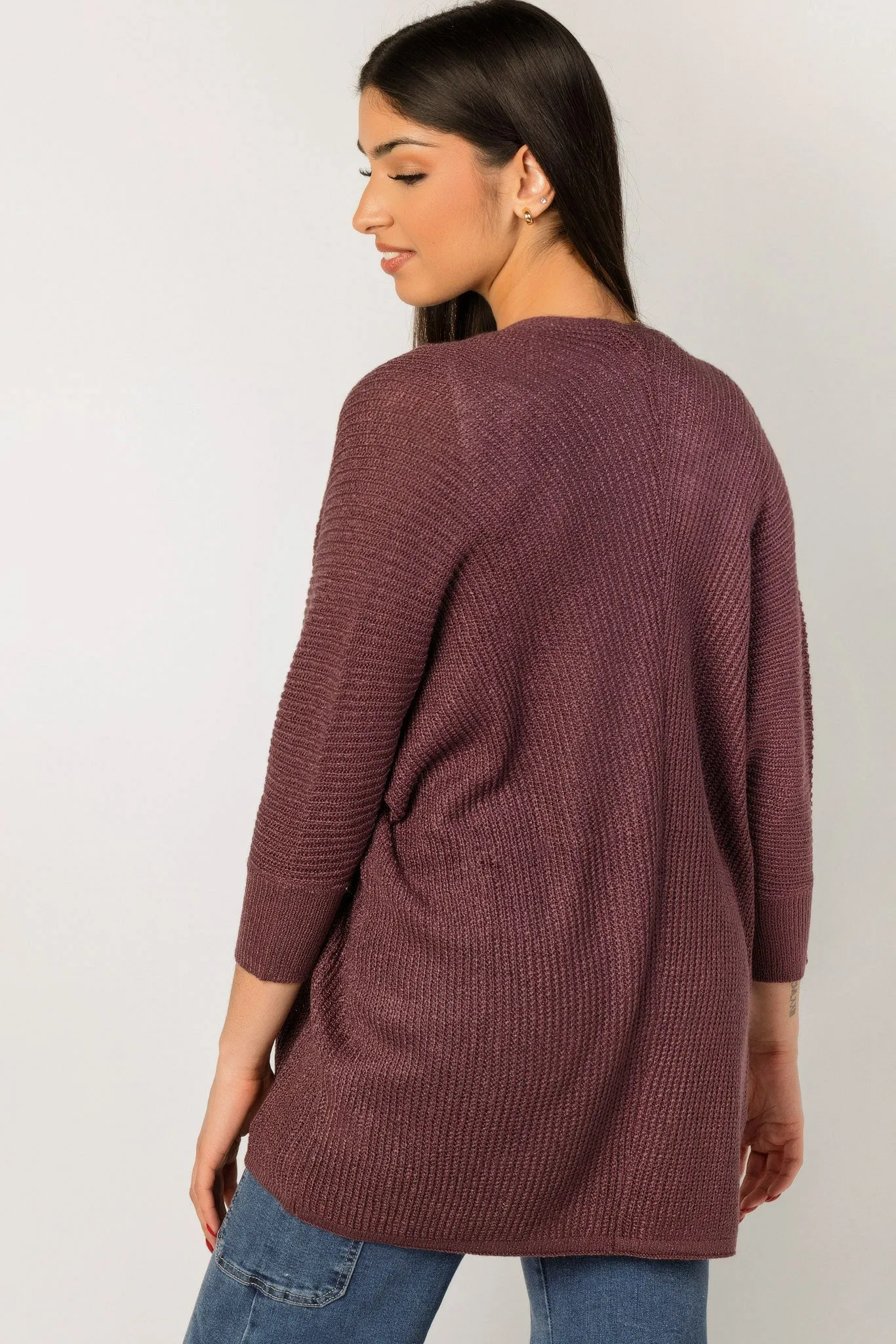 Lightweight Dolman Sleeve Cardigan