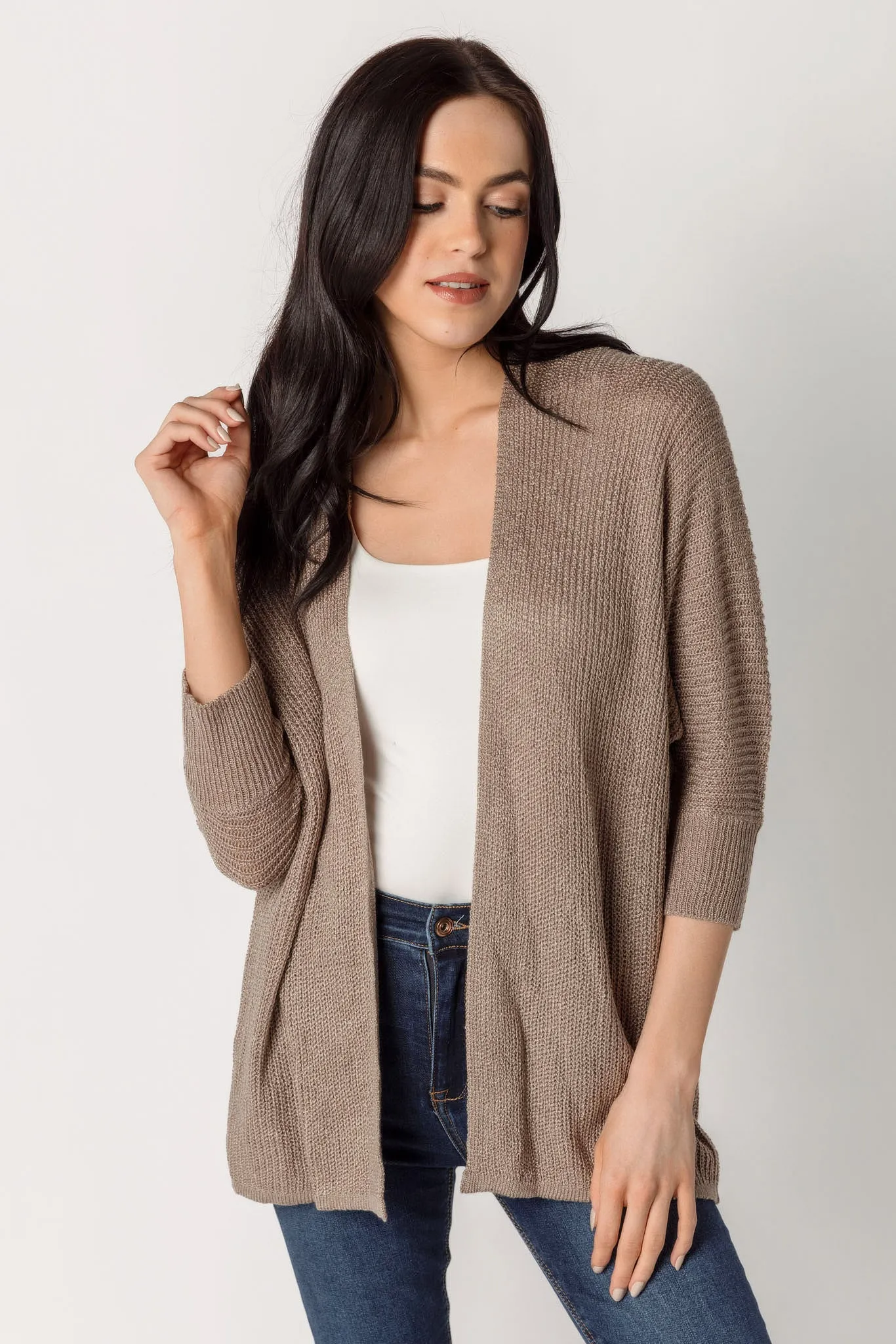 Lightweight Dolman Sleeve Cardigan