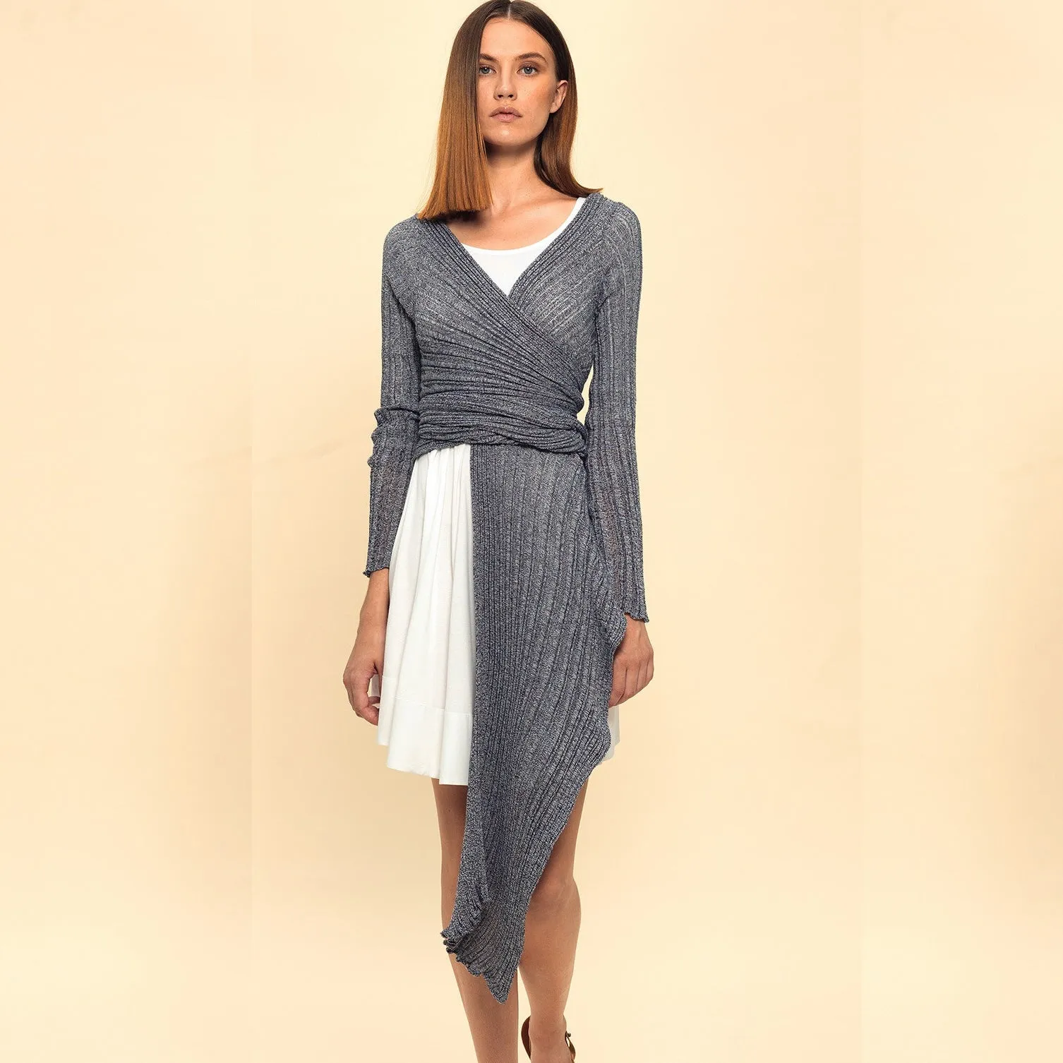 Melange | Wrap Cardigan