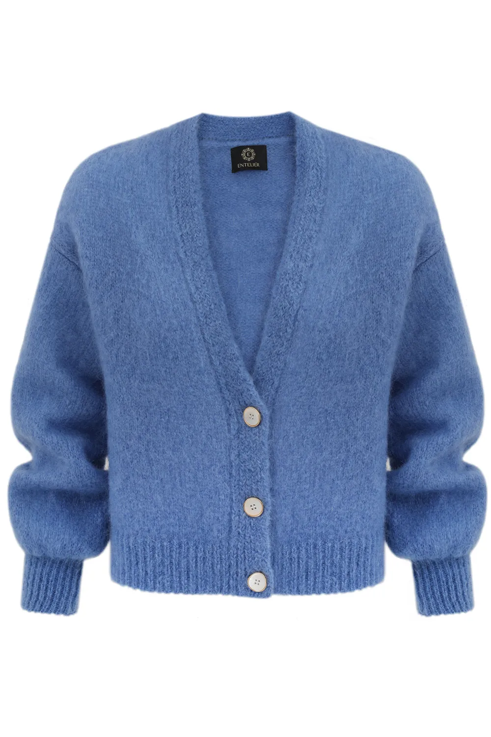 Mia Mohair Cardigan Blue