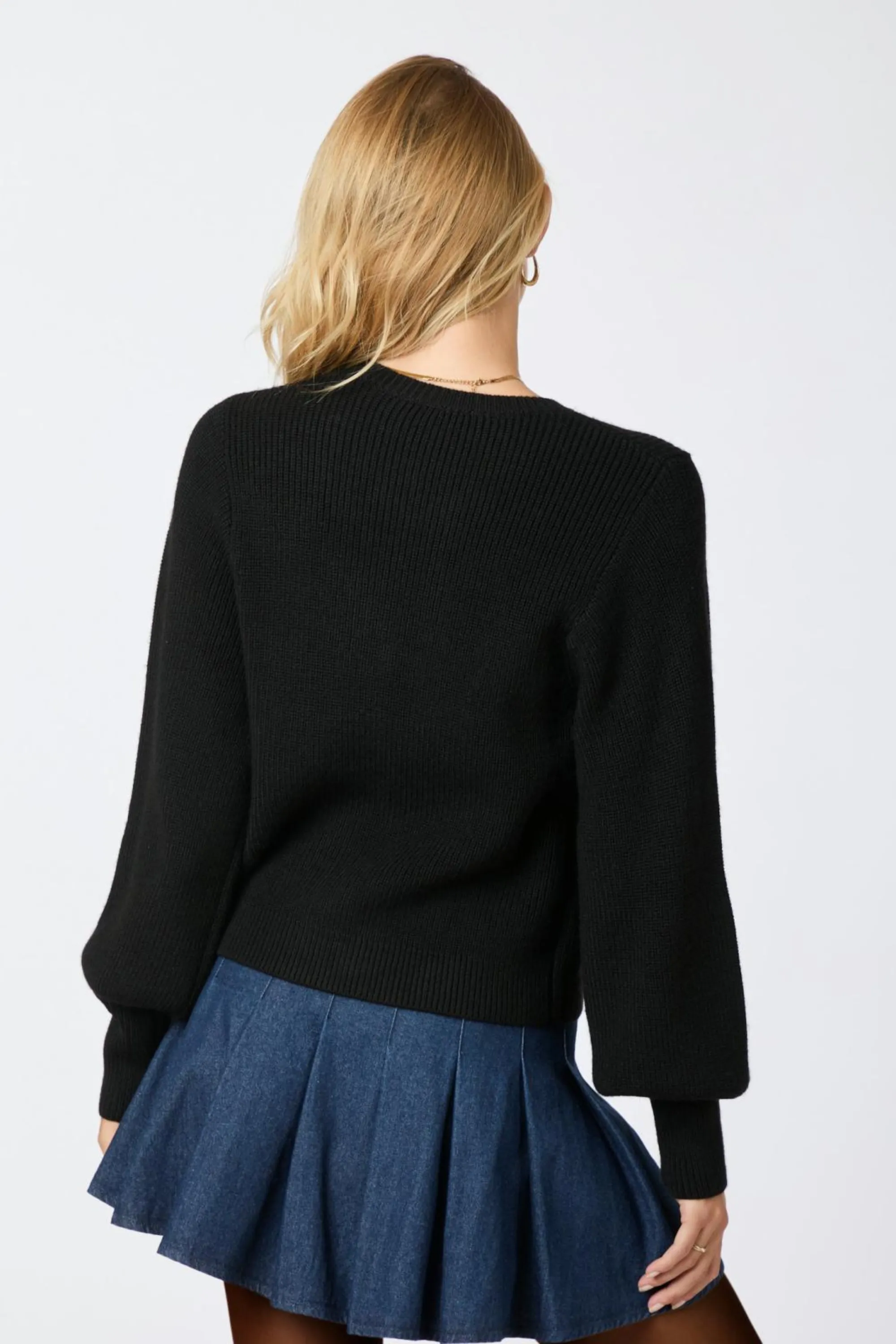 Muscado Knit Cardigan Black