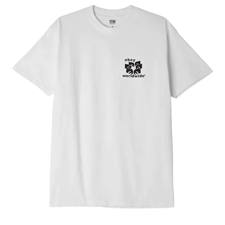 Obey maglietta manica corta da uomo Worldwide Eyes Classic 165263364 bianco