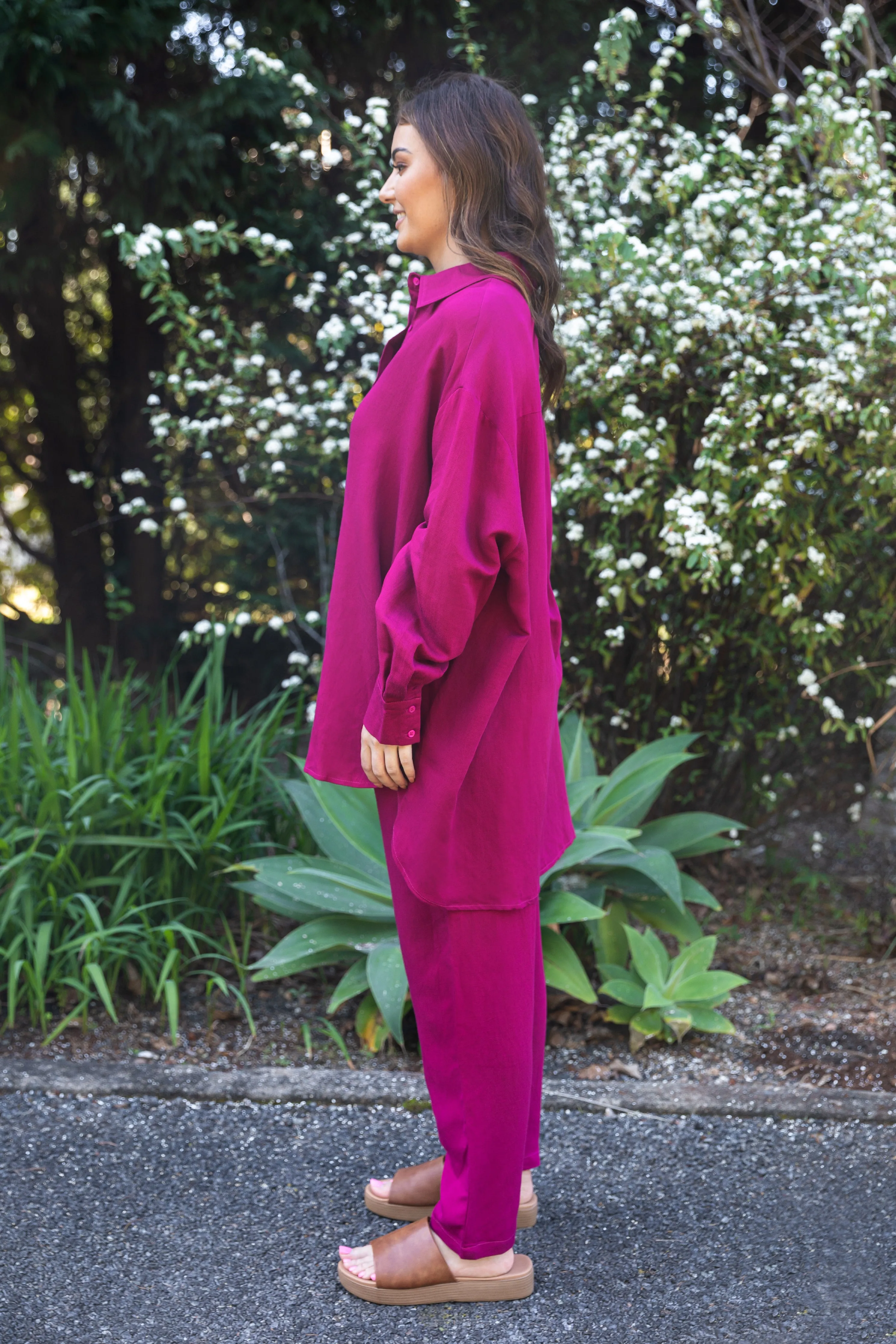 Olivia Pant | Deep Plum | FINAL SALE