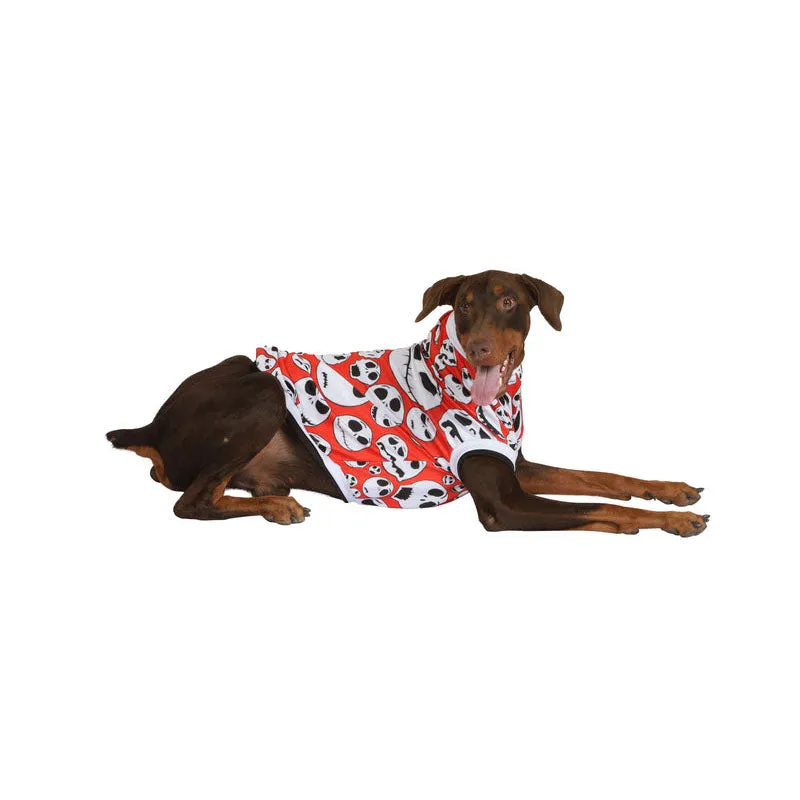 Pawsindia Skull T-Shirt For Dog, Red