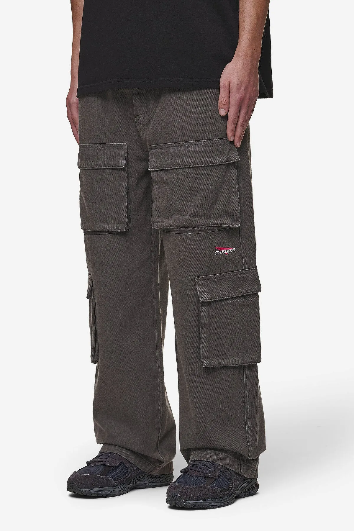 Penard Wide Cargo Pants Anthracite