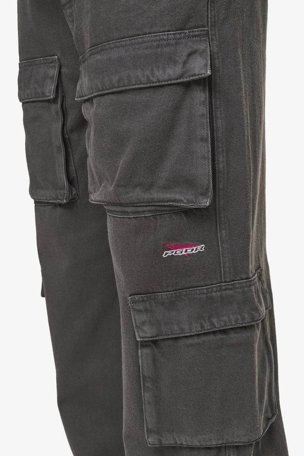 Penard Wide Cargo Pants Anthracite