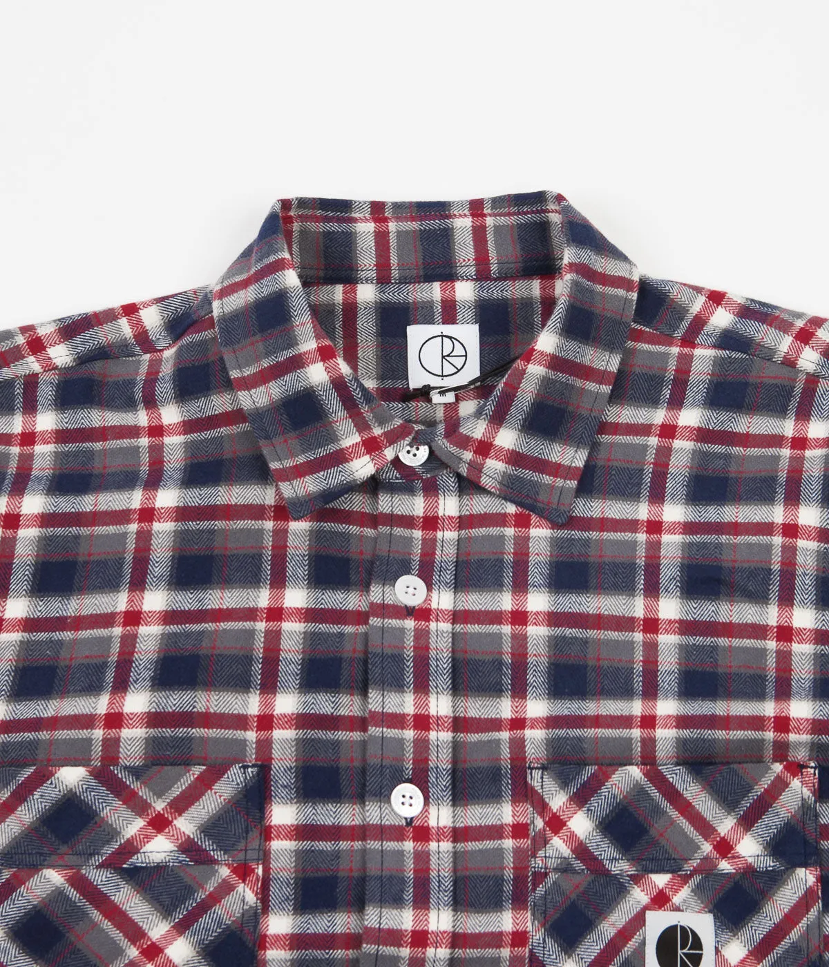 Polar Flannel Shirt - Navy / Red