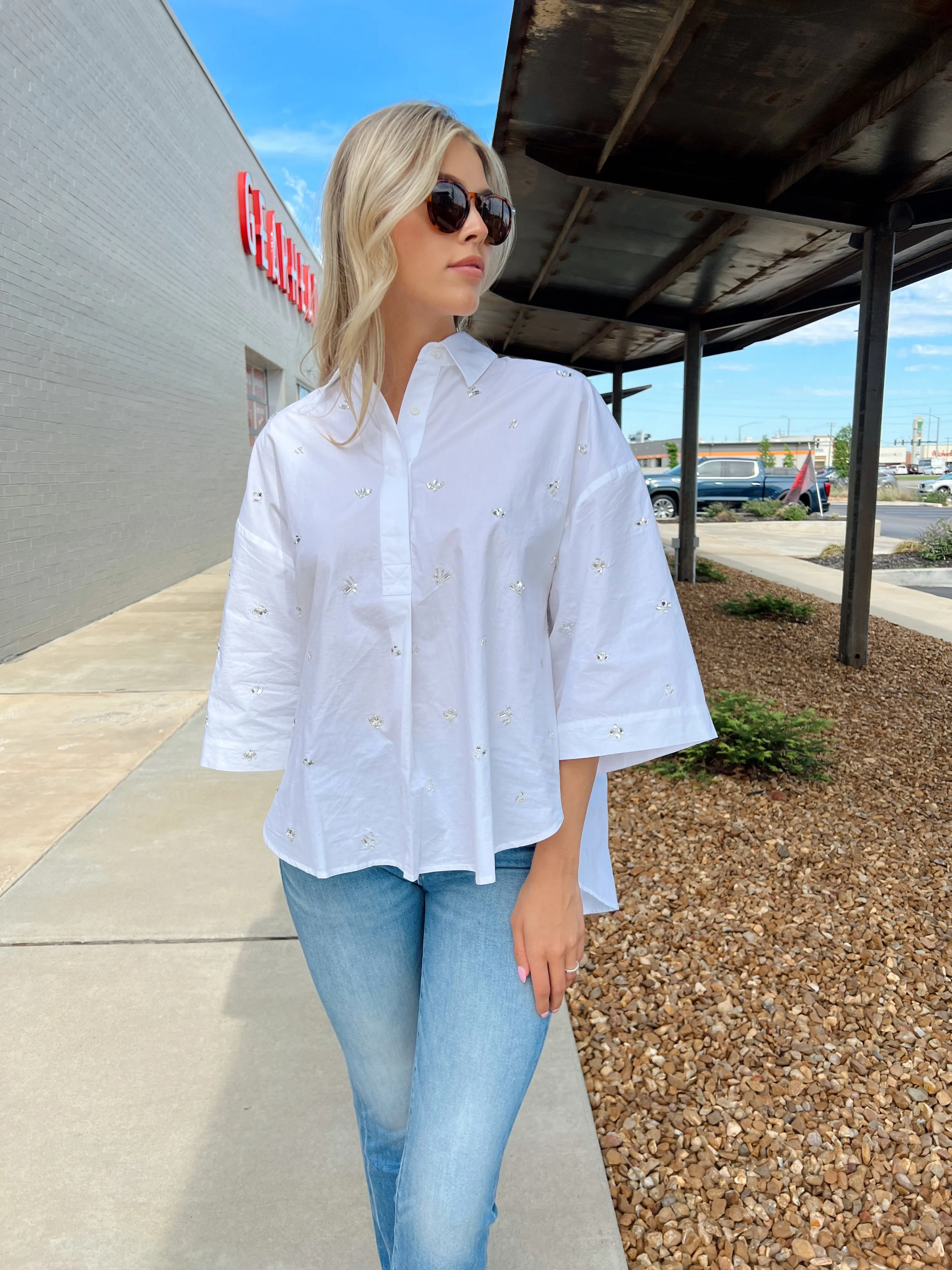 RHODES RHINESTONE SHIRT