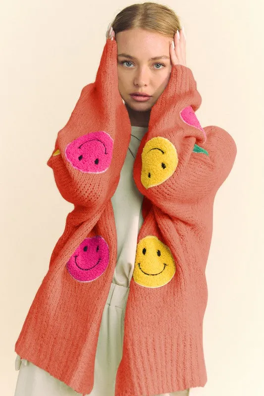 Rusty Cozy Smile Cardigan