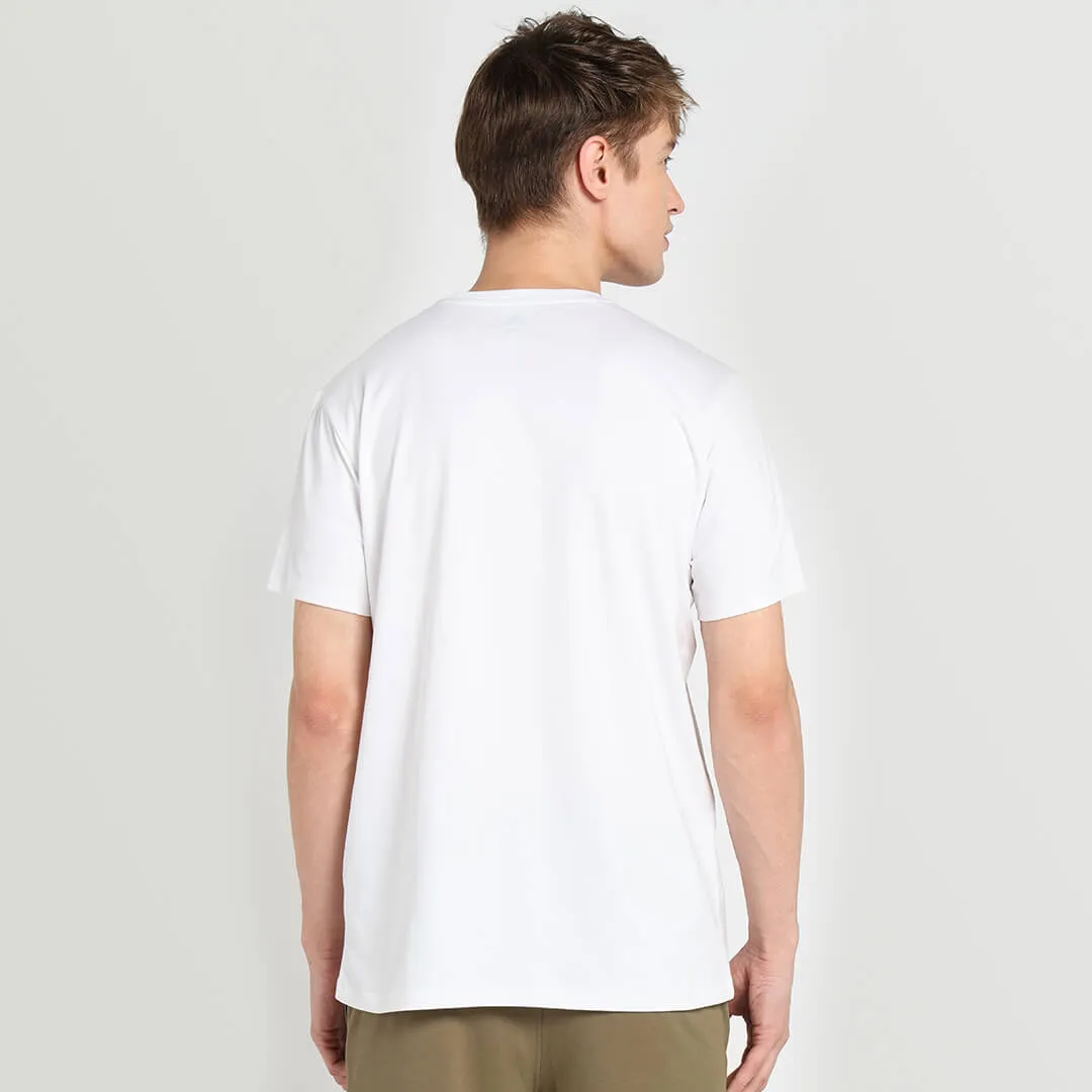 Solid Stretch T-shirt -  White
