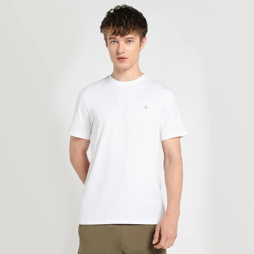Solid Stretch T-shirt -  White