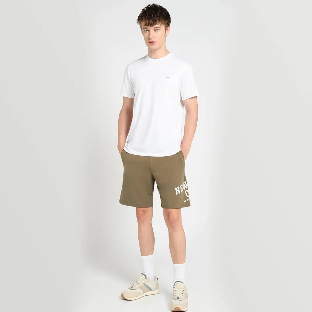 Solid Stretch T-shirt -  White