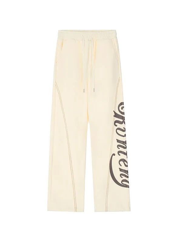 Stitch Design Logo Baggy Sweatpants