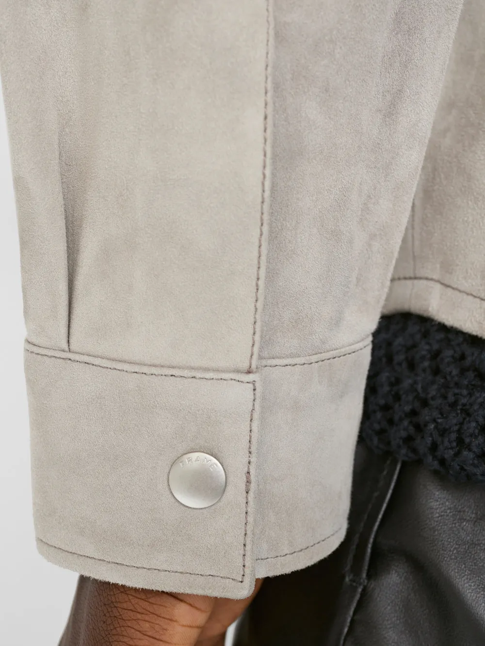 Suede Shirt -- Smoke Grey