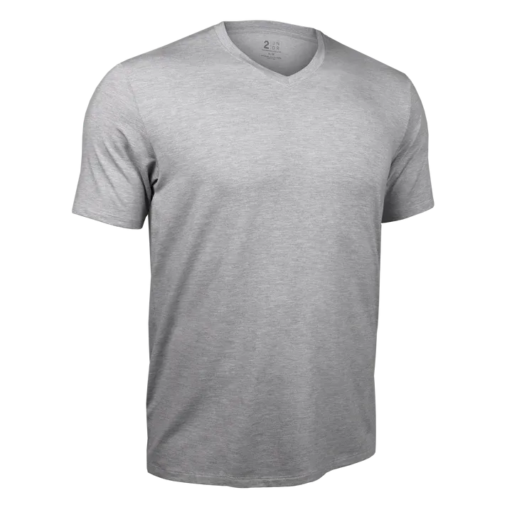 T-shirt col en V Luxury Grey