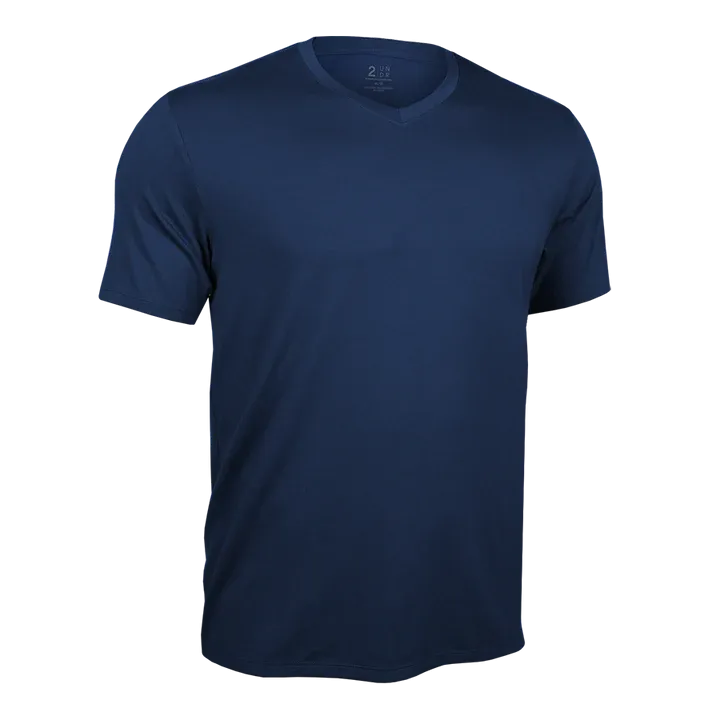 T-shirt col en V Luxury Navy