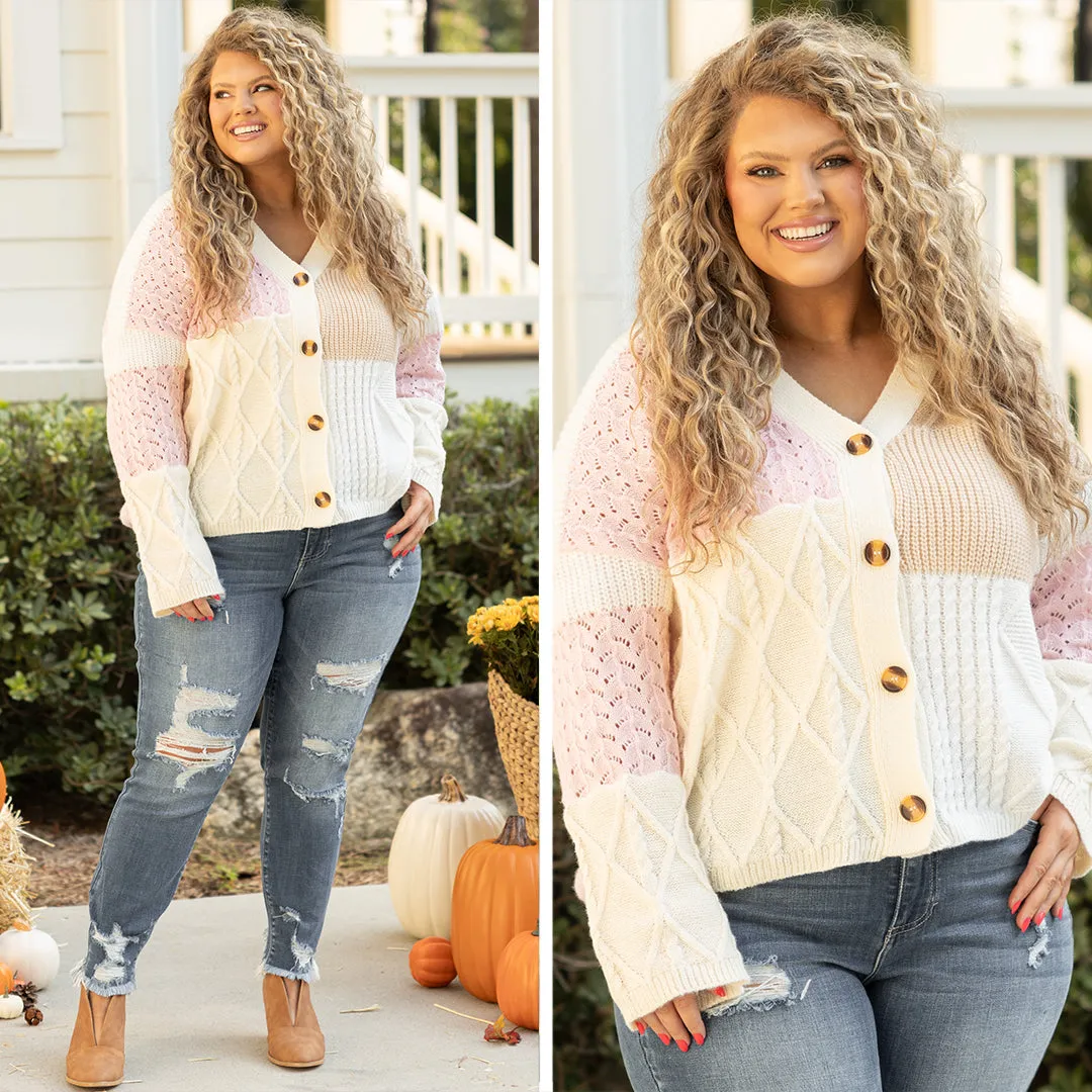 The Reckless Love Cardigan, Blush