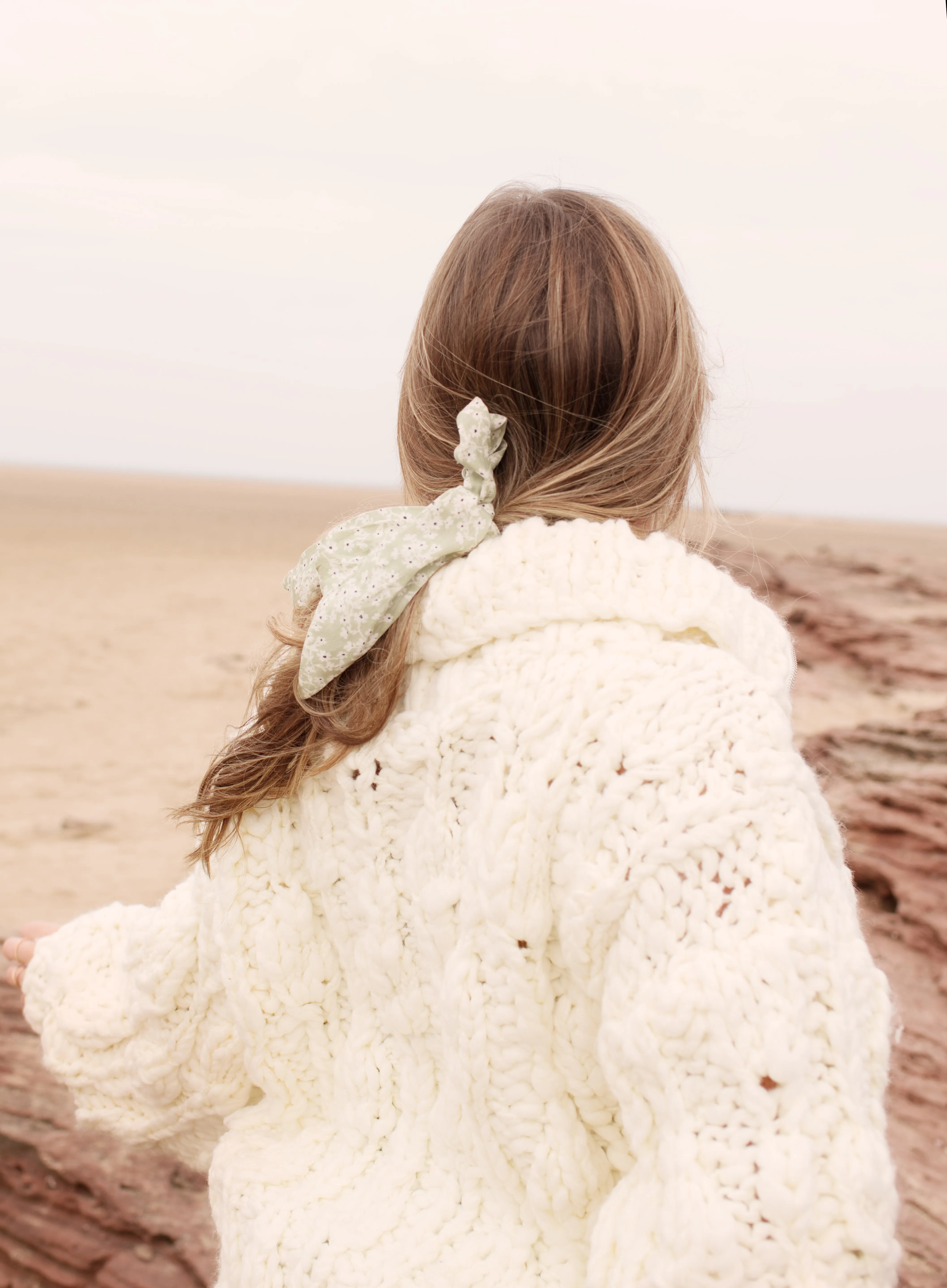 The Willow Cardigan in Winter White - Merino Wool