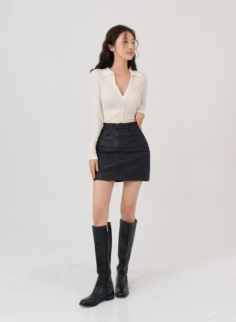 V-Neck Long Sleeve T-Shirt IG12